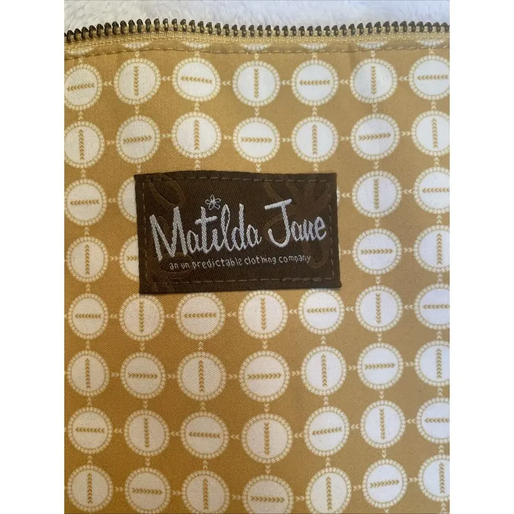 Matilda Jane Floral Zip Tassel Bag 10x12 in